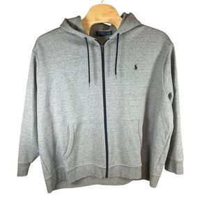 POLO Ralph Lauren 4XB Grey and Navy Full Zip Hoodie